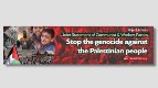 Parem o genocídio contra o povo palestino